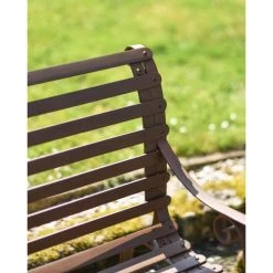 Rustic Wrought Iron “Chatham" Two Seater Garden Bench 17 Rustic Wrought Iron “Chatham" Two Seater Garden Bench -Garden Supply Discount Store rustic wrought iron chatham two seater garden bench 4