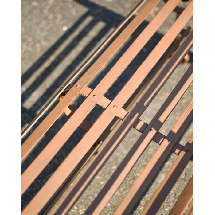 Rustic Wrought Iron “Chatham" Two Seater Garden Bench 6 Rustic Wrought Iron “Chatham" Two Seater Garden Bench - Image 4