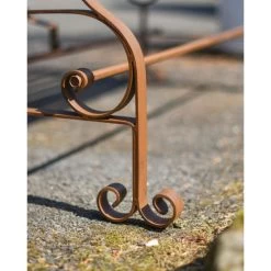 Rustic Wrought Iron “Chatham" Two Seater Garden Bench 19 Rustic Wrought Iron “Chatham" Two Seater Garden Bench -Garden Supply Discount Store rustic wrought iron chatham two seater garden bench 9