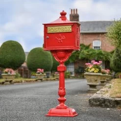 “Saffron Blossom” Red Suffolk Post Box