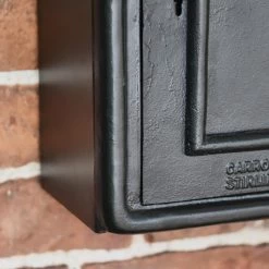 Black & Gold "Newland" Elizabeth Regina Post Box -Garden Supply Discount Store sani135 blk s 3