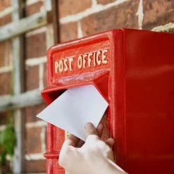 Red & Gold "Newland" Elizabeth Regina Post Box -Garden Supply Discount Store sani135 r s 5
