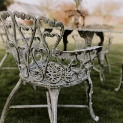 Antique Cream "Edworth Manor" Four Seater Dining Set -Garden Supply Discount Store sg001 crm 2