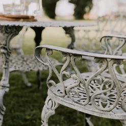 Antique Cream "Edworth Manor" Four Seater Dining Set -Garden Supply Discount Store sg001 crm 5