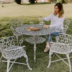 Antique Cream "Edworth Manor" Four Seater Dining Set -Garden Supply Discount Store sg001 crm 6