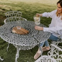 Antique Cream "Edworth Manor" Four Seater Dining Set -Garden Supply Discount Store sg001 crm 7