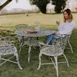 Antique Cream "Edworth Manor" Four Seater Dining Set -Garden Supply Discount Store sg001 crm 8