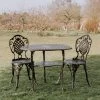Antique Silver "Wentworth" Two Seater Dining Set -Garden Supply Discount Store sg005 sil 8