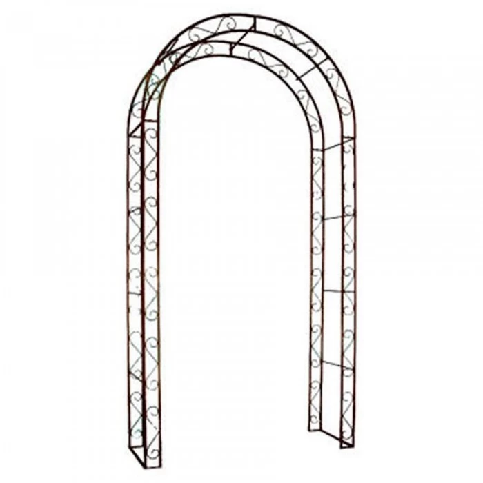 Simplistic Scrolled Rustic Rose Arch 3 Simplistic Scrolled Rustic Rose Arch