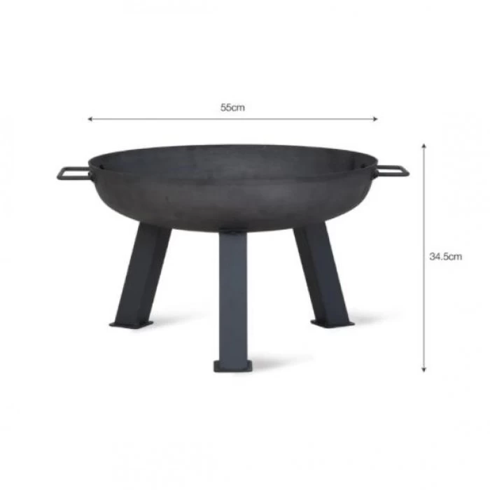 Raw Metal Fire Pit & Log Burner - 55cm 6 Raw Metal Fire Pit & Log Burner - 55cm - Image 4