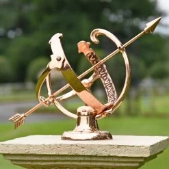 Polished Copper Armillary - 17cm 15 Polished Copper Armillary - 17cm -Garden Supply Discount Store small profatius armillary 4 1