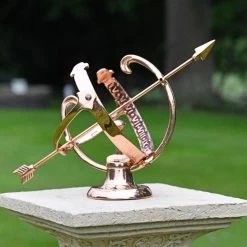 Polished Copper Armillary - 17cm 20 Polished Copper Armillary - 17cm -Garden Supply Discount Store small profatius armillary 8 1