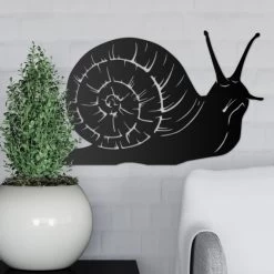 Black Snail Wall Art -Garden Supply Discount Store snail wall art 1