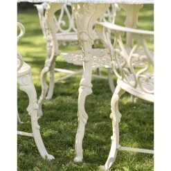 Solid Cream "Wootton House" Four Seat Dining Set -Garden Supply Discount Store solid cream 22wootton house 22 four seat dining set 8