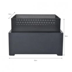 Square Mesh Fire Pit & Wood Burner -Garden Supply Discount Store square fire pit 3 1