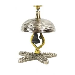 Silver & Gold Star Fish Reception Bell