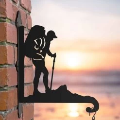 Steel "Backpacking" Hanging Basket Bracket -Garden Supply Discount Store steel 22backpacking 22 hanging basket bracket 3