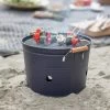 Steel Bucket BBQ Grill -Garden Supply Discount Store steel bucket bbq grill