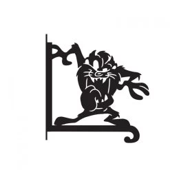 Steel Cartoon Tazmanian Devil Hanging Basket Bracket -Garden Supply Discount Store steel cartoon tazmanian devil hanging basket bracket 1