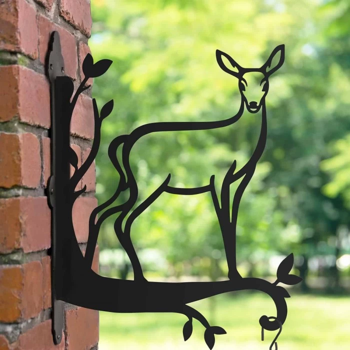 Steel Contemporary Doe Hanging Basket Bracket 7 Steel Contemporary Doe Hanging Basket Bracket - Image 5