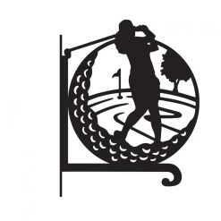 Steel Female Golfer Hanging Basket Bracket -Garden Supply Discount Store steel female golfer hanging basket bracket 1