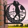 Steel Female Golfer Hanging Basket Bracket 1 Steel Female Golfer Hanging Basket Bracket -Garden Supply Discount Store steel female golfer hanging basket bracket 4