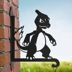 Steel First Evolution Fire Lizard Character Hanging Basket Bracket