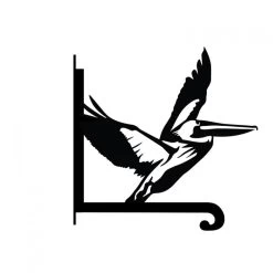 Steel Flying Pelican Hanging Basket Bracket 12 Steel Flying Pelican Hanging Basket Bracket -Garden Supply Discount Store steel flying pelican hanging basket bracket 6