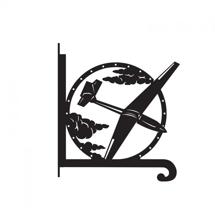 Steel Glider Plane Hanging Basket Bracket 7 Steel Glider Plane Hanging Basket Bracket - Image 5