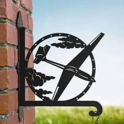 Steel Glider Plane Hanging Basket Bracket 13 Steel Glider Plane Hanging Basket Bracket -Garden Supply Discount Store steel glider plane hanging basket bracket 3