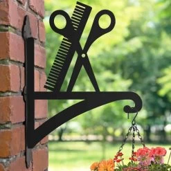 Steel Hairdresser's Tools Hanging Basket Bracket -Garden Supply Discount Store steel hairdresser s tools hanging basket bracket 4