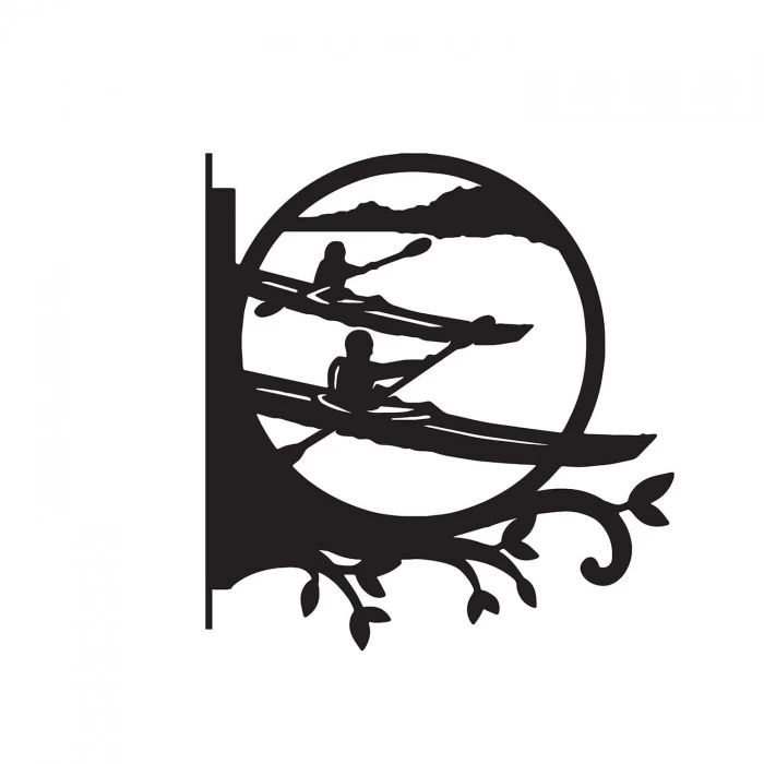 Steel Kayaking Couple Hanging Basket Bracket 7 Steel Kayaking Couple Hanging Basket Bracket - Image 5