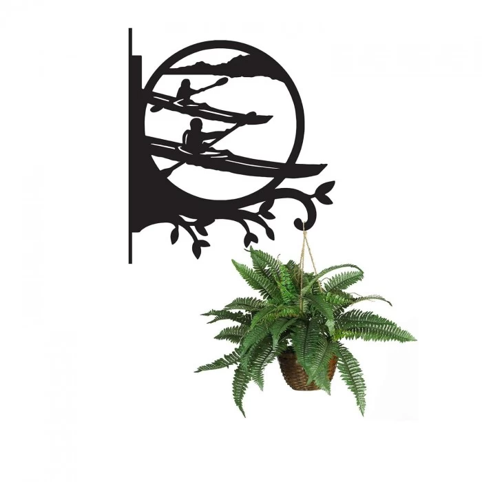 Steel Kayaking Couple Hanging Basket Bracket 4 Steel Kayaking Couple Hanging Basket Bracket - Image 2