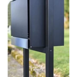 Steel "Beaumont" Parcel Box On Stand -Garden Supply Discount Store steel parcel box and stand2