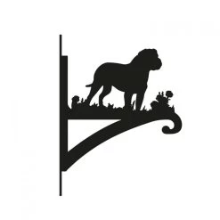 Steel Rottweiler Dog Hanging Basket Bracket -Garden Supply Discount Store steel rottweiler dog hanging basket bracket 1