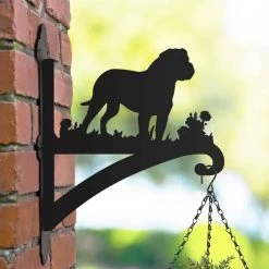 Steel Rottweiler Dog Hanging Basket Bracket -Garden Supply Discount Store steel rottweiler dog hanging basket bracket 6