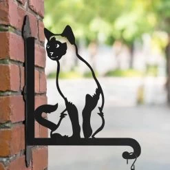 Steel Siamese Cat Hanging Basket Bracket -Garden Supply Discount Store steel siamese cat hanging basket bracket 6