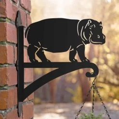 Steel Standing Hippo Hanging Basket Bracket -Garden Supply Discount Store steel standing hippo hanging basket bracket 4