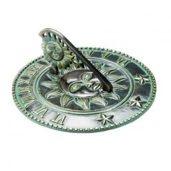 Antique Verdigris 'Jathara' Sundial - 225mm