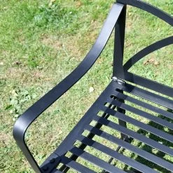 "The Dudley" Wrought Iron Garden Bench - Black 26 "The Dudley" Wrought Iron Garden Bench - Black -Garden Supply Discount Store the dudley wrought iron garden bench 5
