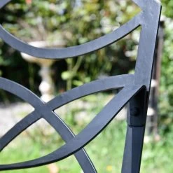 "The Dudley" Wrought Iron Garden Bench - Black 24 "The Dudley" Wrought Iron Garden Bench - Black -Garden Supply Discount Store the dudley wrought iron garden bench 8