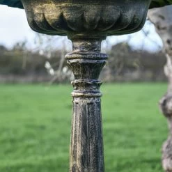 Brushed Gold "Floridus" Bird Bath -Garden Supply Discount Store the floridus bird bath 2