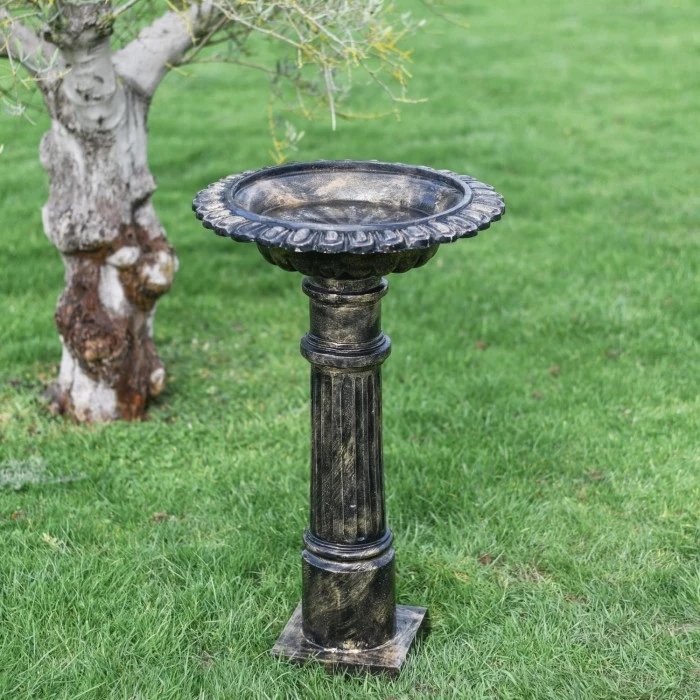 Brushed Gold "Fortis" Bird Bath 3 Brushed Gold "Fortis" Bird Bath