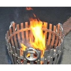 "Vulcan" Black Stainless Steel Brazier 8 "Vulcan" Black Stainless Steel Brazier -Garden Supply Discount Store top of stainless steel log burner 1