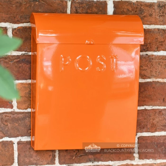 “Sunkissed Sienna” Orange Contemporary Post Box 7 “Sunkissed Sienna” Orange Contemporary Post Box - Image 5