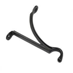 Traditional Black Iron Simplistic Design Hanging Basket Bracket -Garden Supply Discount Store traditional black iron simplistic design hanging basket bracket