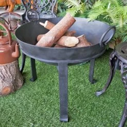 "Agni" Iron Kadai Fire Bowl - 63cm -Garden Supply Discount Store traditional iron kadai fire bowl 1
