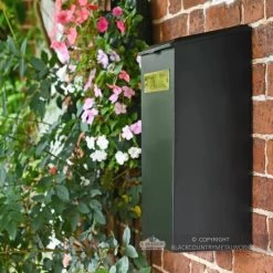 Large "Pevensey Square” Newspaper And Parcel Holder -Garden Supply Discount Store traditional square wall mounted newspaper parcel box