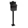 “Twilight Shadows” Black Goldhay Post Box -Garden Supply Discount Store twilight shadows black goldhay post box