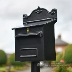 “Twilight Shadows” Black Goldhay Post Box 21 “Twilight Shadows” Black Goldhay Post Box -Garden Supply Discount Store twilight shadows black goldhay post box 1